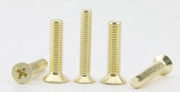 Golden Flat Head Screws M3*45